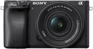 Sony Alpha 6400 APS-C Spiegellose Kamera mit 16-50mm Objektiv (Schneller 0,02s A
