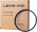 Lens-Aid UV Filter 52mm - Objektivfilter mit Schott Glas B270 – Ultraviolett Schutzfilter mit 18-Fach Nano-Beschichtung gegen Kratzer, Staub, Sand - Lotuseffekt (öl- & wasserabweisend)