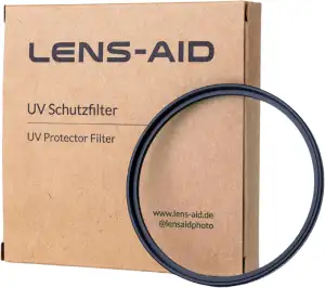 Lens-Aid UV Filter 52mm - Objektivfilter mit Schott Glas B270 – Ultraviolett Sch