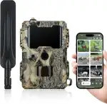 DÖRR Cloud Mini 4G/LTE Wildkamera, Überwachungskamera, Simlockfrei, iOS/Android/Web App, 4G Bild-& Videoversand, 12MP Bilder, Full HD1080P Videos, Infrarotblitz, Fotofalle, Jagdkamera, Bewegungsmelder