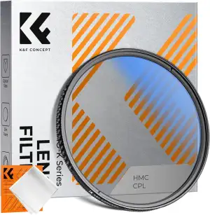K&F CONCEPT Filter 55mm Zirkularer Polfilter Polarisationsfilter CPL für Reduzie