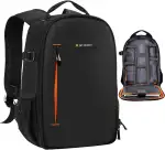 K&F Concept Kamerarucksack für Fotografen, Fotorucksack Klein Multifunktionale Camera Backpack Wa...