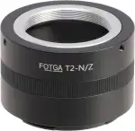 FOTGA Objektivadapter Konverter Ring für T2 T Mount Objektiv Lens to Z-Mount Mirrorless Kamera, Kompatibel mit Nikon Z50 Z30 Z9 Z8 Z7II Z6II Z7 Z6 Z5 Zf Zfc Full Frame Spiegellose Kamera