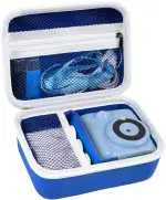 Kinder Kamera Tasche Kompatibel mit GREENKINDER/for Uleway/for Gofunly/for NUOTUN Digital Kamera. Sofortbildkamera Aufbewahrungsbox (Deep Blue)