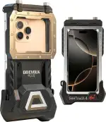 DIVEVOLK Unterwasser-Fotografie Seatouch 4 Max Plus Unterwassergehäuse für iPhone 12/12 Pro/12 Pr...