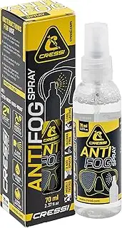Cressi seit 1946 - Anti Fog Spray 70 ml für Tauchmasken und Schwimmbrillen, Tran